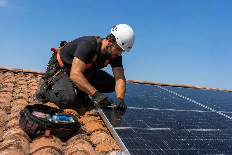 Maintenance et monitoring de panneaux solaires à la Vernaz