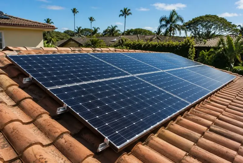 Installation de panneaux solaires à la Vernaz